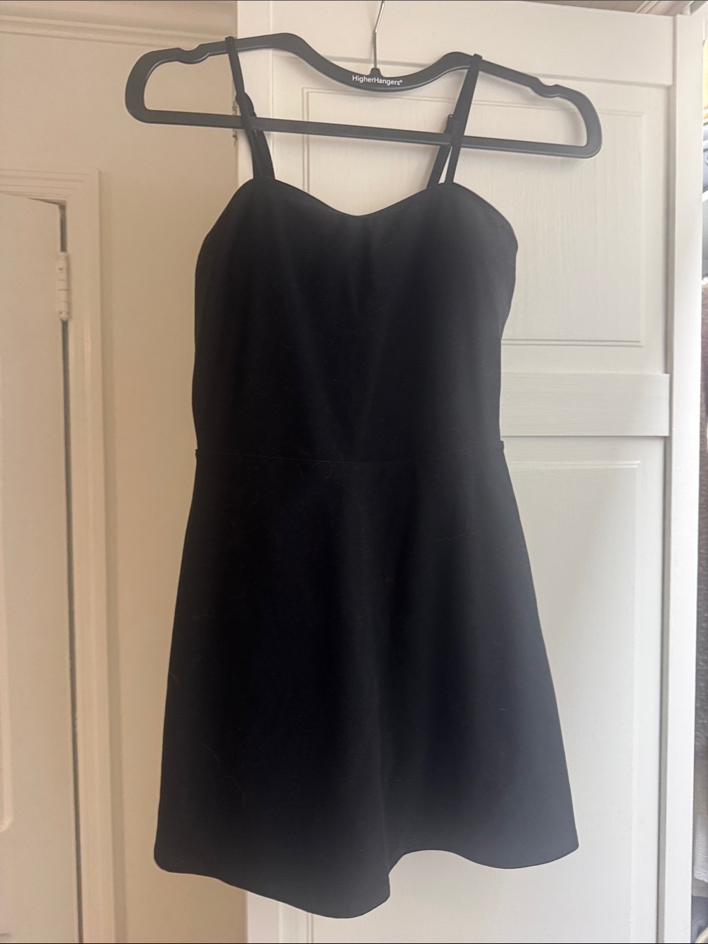 ALO Yoga Black Mini Spaghetti Strap Dress